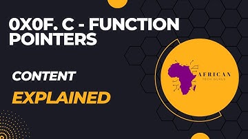 0X0F. C -Function pointers Concept Explained  #alxsoftwareengineering #alxafrica #alx