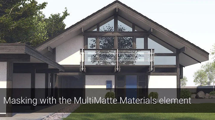 V-Ray Next for SketchUp – Masking with the MultiMatte Materials element