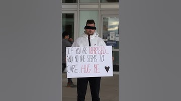 FREE HUGS! Blind Trust Experiment