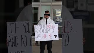 FREE HUGS! Blind Trust Experiment