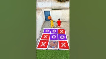 Basketball 🏀 TIC-TAC-TOE 🎯 Challenge #shorts #games