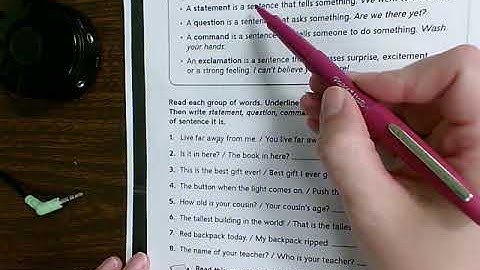 Grammar videos Unit 1 Week 1 day 1, 2, and 3