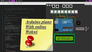 Arduino piano in 2 octaves