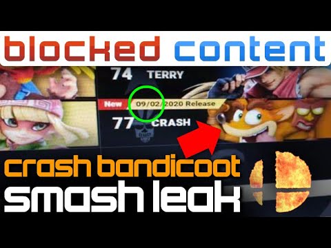 Super Smash Bros Leak Confirms Crash Bandicoot?!