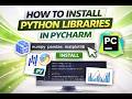 How to install Python libraries in Pycharm unified version within minutes #pycharm