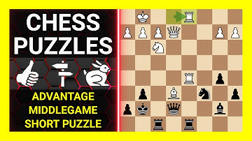 Chess Puzzles to Practice. Themes: Advantage, Middlegame, Short puzzle. Learn Chess