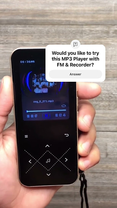 MP3 Player with All-in-One Features #smartmusicplayer #mp3player #voicerecorder