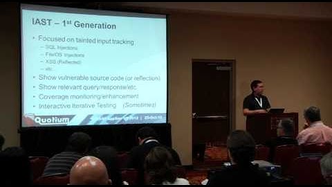 OWASP AppSecUSA 2012: Interactive Application Security Testing(IAST), Beyond SAST/DAST