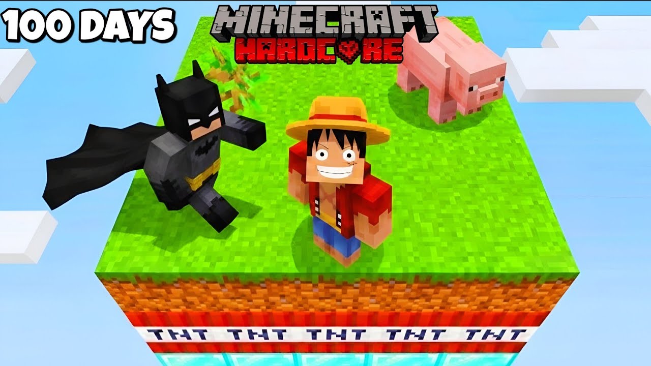 100 Days on ONE RANDOM CHUNK in Hardcore Minecraft 😰