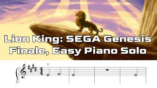 Lion King SEGA Genesis Easy Piano Solo - Finale screenshot 2