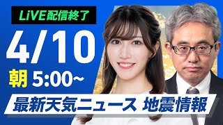 ウェザーニュースの配信のサムネイル画像