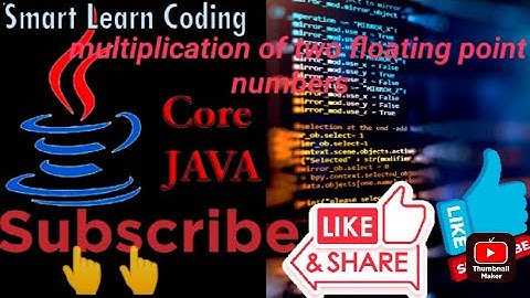How to write a Java program to multiply two floating point numbers| multiplication of two numbers