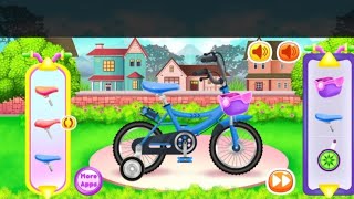 Girl Bike Fix Washing Salon  | GameWalkthrough Review ! #games#cleaning#salon#gameplay #playgaming | screenshot 4