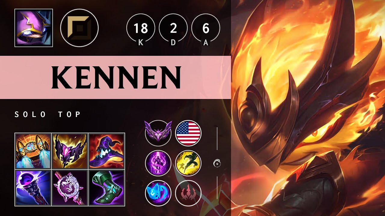 Kennen Top vs Camille: Triple Kill, Legendary - NA Master Patch 14.20
