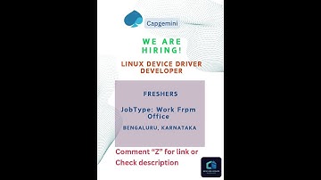 #shorts | Linux Device Driver Developer | #jobs | #education