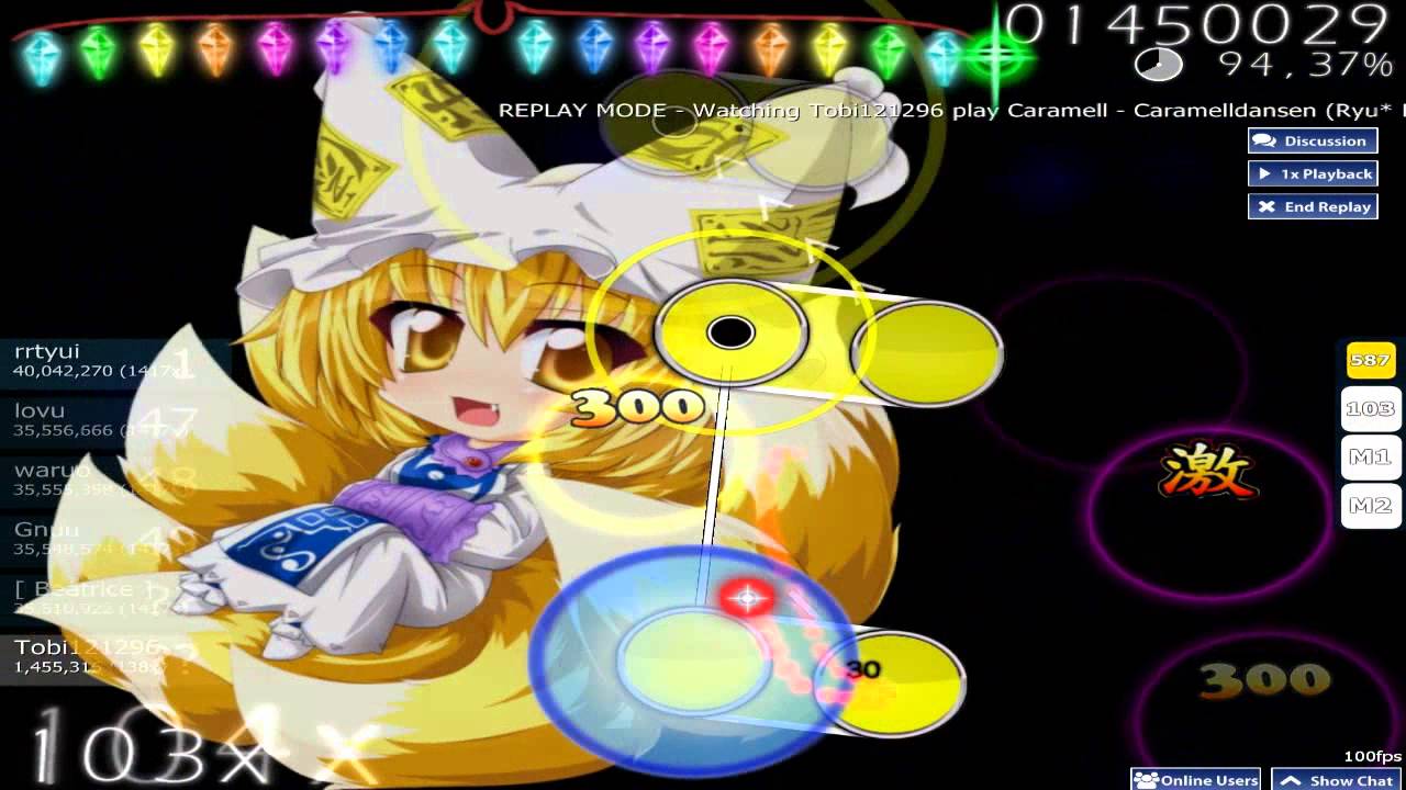 Osu 2 Caramell Caramelldansen (Ryu* Remix) (Nightcore Mix) [Collab