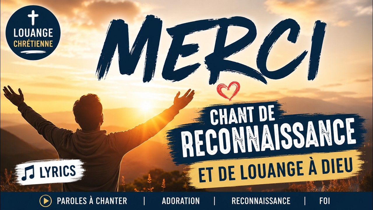 Merci – Chant de Reconnaissance et de Louange à Dieu (avec paroles)