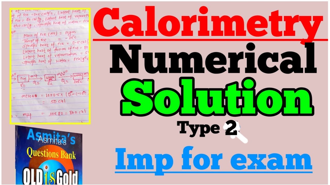 calorimetry Numerical solution calorimetry physics ctevt diploma 