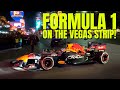 Filming a Las Vegas Formula 1 Advert on the Strip! (SO LOUD!)