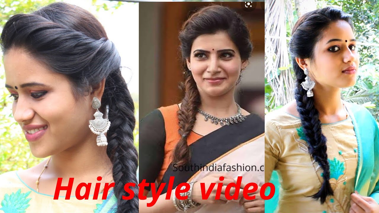 Quick  Easy Hairstyle  saree hair style Malayalam Saranyas beauty  Vlogs  YouTube