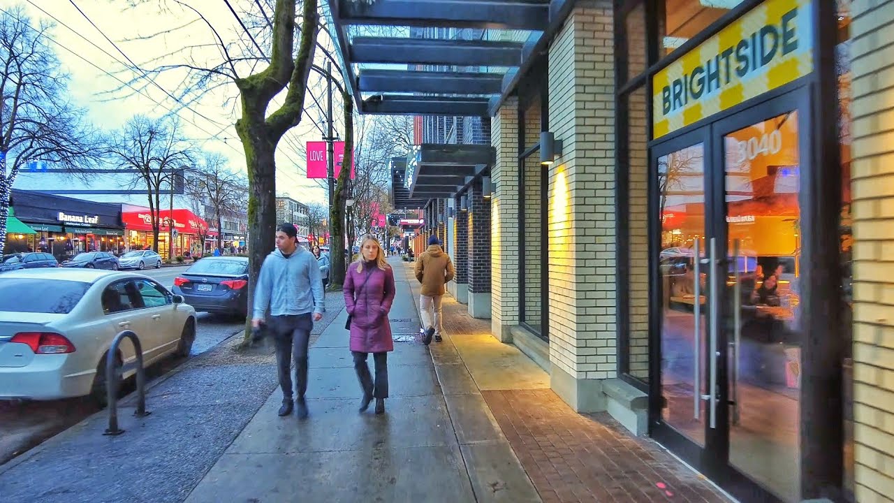 Vancouver Walk W Broadway, Kitsilano YouTube