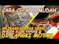 Cara pasang water slide decal  water slide paper  kertas decal cepat  mudah di tangki motor