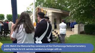 Live: Memorial Day ceremony at Chattanooga's National Cemetery