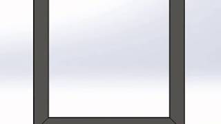 Stalen Tafelpoot U Leg 12X8 Koker Industriele-Tafels