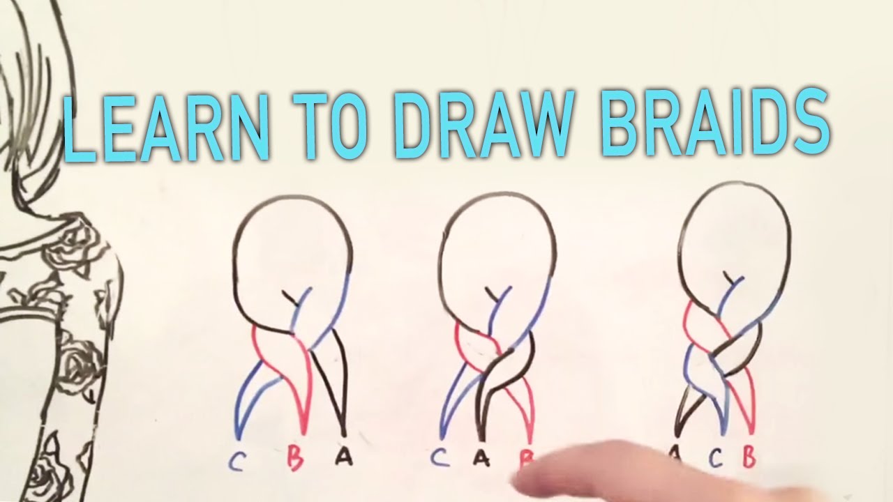 Learn to Draw Braids in easy steps! (Tutorial) - YouTube