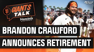 Brandon Crawford announces retirement; Giants' goals for Winter Meetings | NBC Sports Bay Area