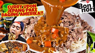 MUKBANG CURRY UDON JEPANG + 1 KG US BEEF JUMBO ALA TANBOY KUN!
