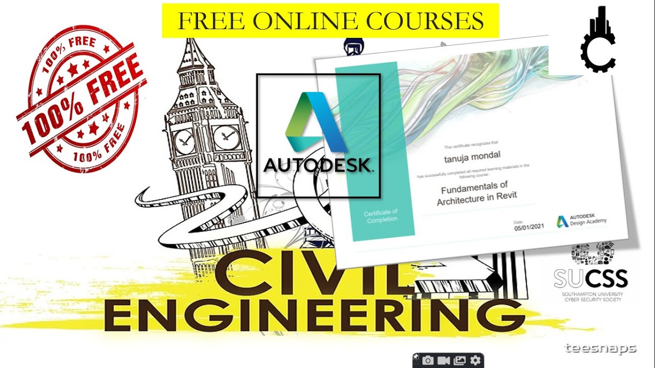 FREE ONLINE REVIT COURSE WITH CERTIFICATES FOR CIVIL ENGINEERING # ...