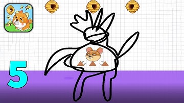 How to save a puppy from a bee? - Save The Dog - Draw to Save - Gameplay Walkthrough(iOS,Android)#5