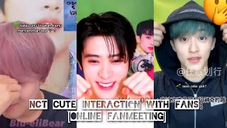 (INDO SUB) NCT CUTE INTERACTION WITH FANS [ONLINE FANMEETING] | Tiktok Kpop Compilation