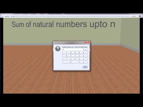 User Input Demo program in Alice
