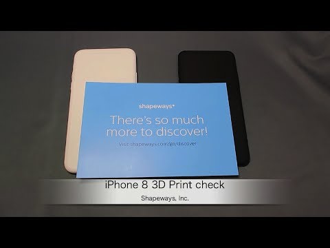 Shapeways：iPhone X 3D Print check