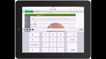 Numbers for iPad: Adding Data to Spreadsheets on iPad