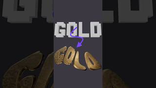 ✨ Gold Text Effect in 3D – Easy Tutorial!