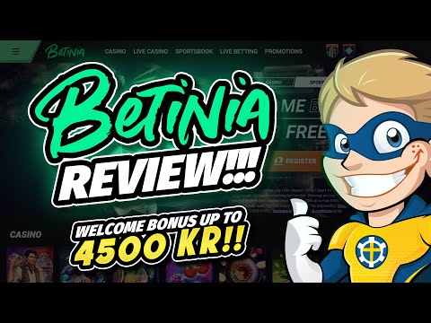 Spela casino online på Betinia: En komplett recension för spelare i Sverige