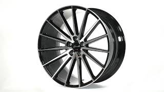 Gianelle Verdi Wheel finished in Gloss Black w/Machined Face