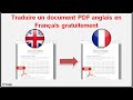 Traduire un document pdf anglais en franais gratuitement