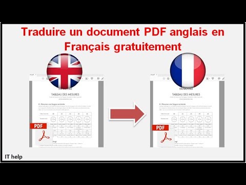 Traduire un document PDF anglais en Français gratuitement