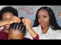 MY 4C NATURAL HAIR FULL Wig Prep Routine To Lay FLAT Wig And Retain Moisture Under | Klaiyi Hair