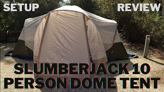 Slumberjack Riverbend Review 10Person, 3Room, Hybrid Dome Tent from Walmart