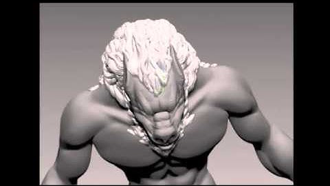 Zbrush digital sculpt, Werewolf fantasy character part two