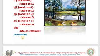 chained conditionals in python by Mr Chidanand S Kusur