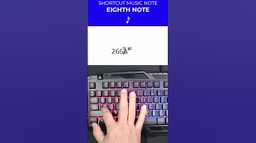 Word Shortcut: How to Type Eighth Note (♪) Music Symbol in Microsoft Word | Shorts