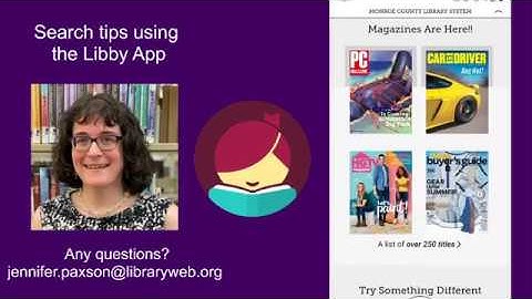 Search tips Using the Libby App