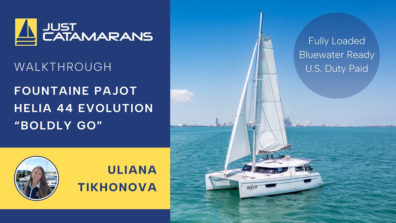 ⁣2017 Fountaine Pajot Helia 44 Catamaran BOLDLY GO [Walkthrough]