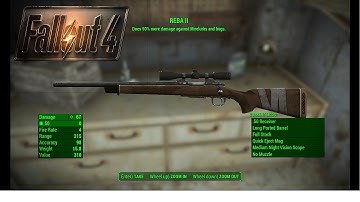Fallout 4 Walkthrough - How to get Reba II .50 cal Sniper Rifle | PC ULTRA (1080p HD)